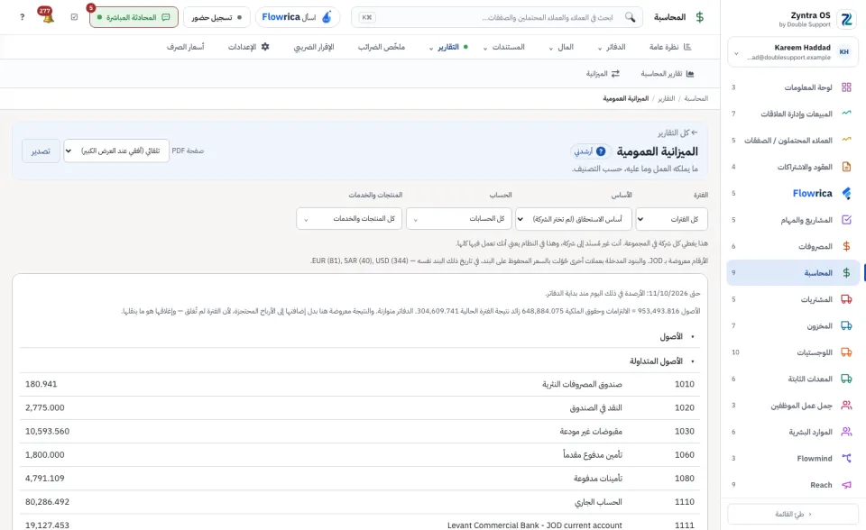 الميزانية العمومية