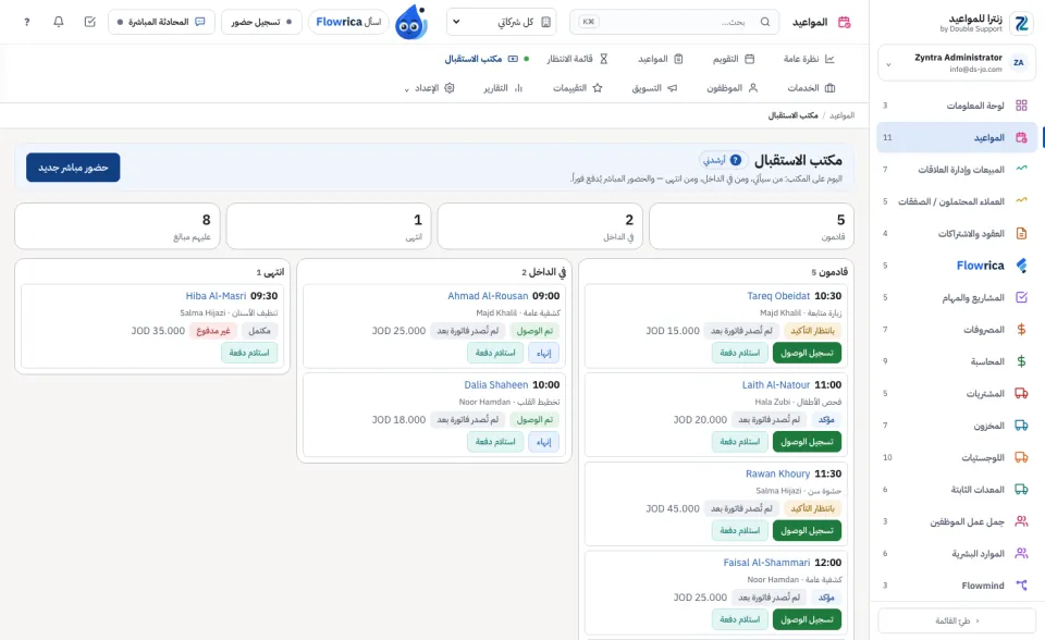 مكتب الاستقبال