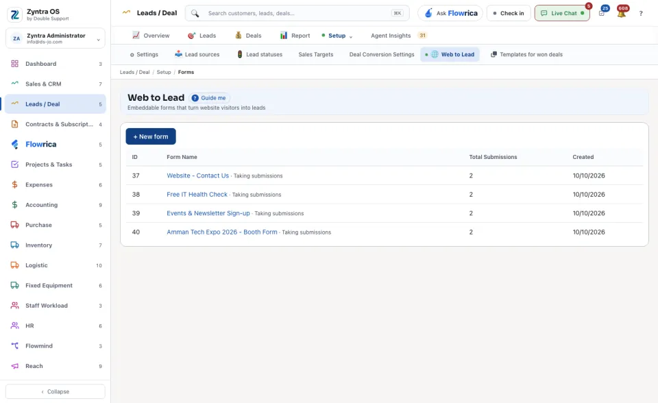 Web to Lead: the forms that bring leads