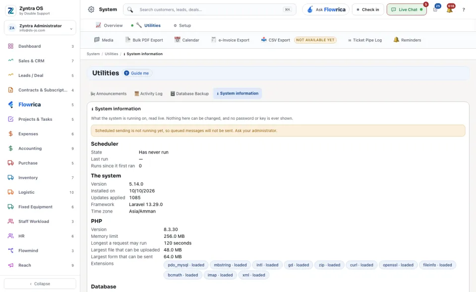 Utilities: system information
