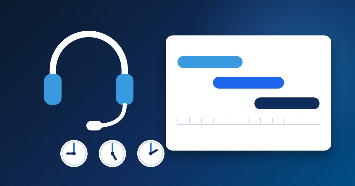 A headset beside three work shifts laid across one day